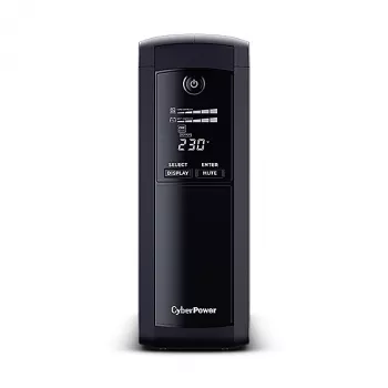 CyberPower VP1600ELCD nepārtrauktās barošanas avots (UPS) Line-Interactive 1.6 kVA 960 W 5 kontaktligzdas