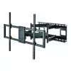 Techly plāna sienas kronšteins 60-120 collu LCD LED televizoram, melns, maksimālā slodze 120 kg