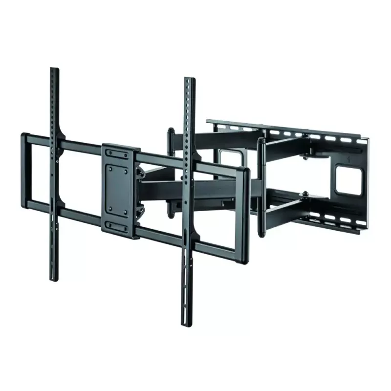 Techly plāna sienas kronšteins 60-120 collu LCD LED televizoram, melns, maksimālā slodze 120 kg