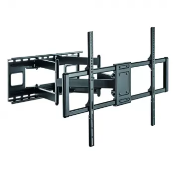 Techly plāna sienas kronšteins 60-120 collu LCD LED televizoram, melns, maksimālā slodze 120 kg