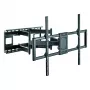 Techly plāna sienas kronšteins 60-120 collu LCD LED televizoram, melns, maksimālā slodze 120 kg
