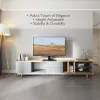 Techly ICA-LCD S07L televizora statīvs, 32–65 collas (81–165,1 cm), 45 kg, VESA 600x400, rūdīta stikla pamatne, melns