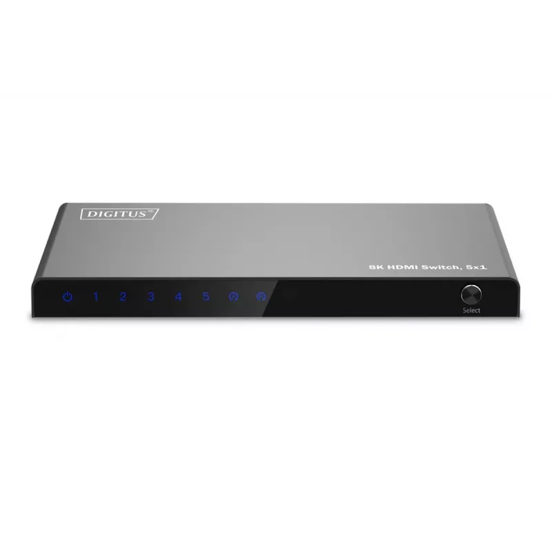 DIGITUS 5x1 HDMI Slēdzis, 8K/60Hz (4:4:4), HDR, HDCP2.3