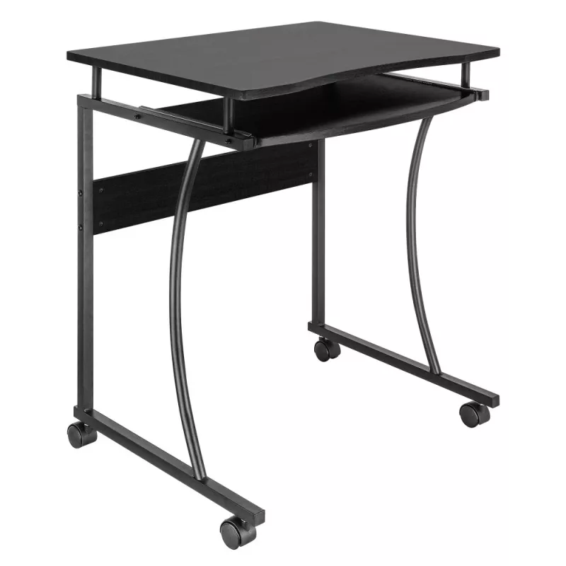 Techly ICA-TB 131B rakstāmgalds ar tastatūras plauktu melns