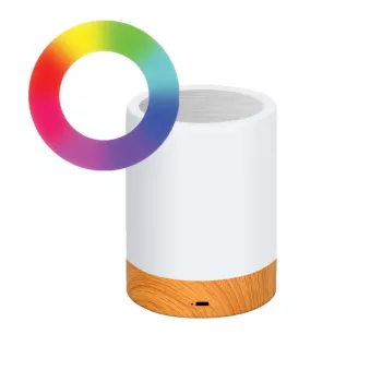 Galda lampa Techly I-LED TOUCH 1,6 W Balta LED ar skārienvadību