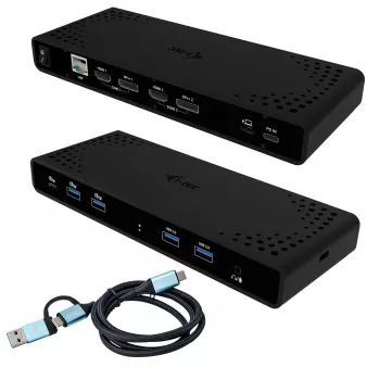 i-tec Universāla Dual 4K displeja dokstacija + Power Delivery 85W