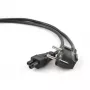 GEMBIRD PC-186-1M Strāvas vads (C5), Schuko C5 VDE apstiprināts - 1m