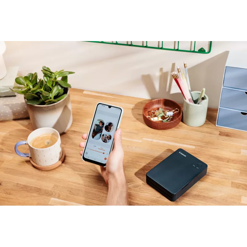 Canon SELPHY QX20 portatīvais foto printeris, termosublimācijas, 287 x 287 DPI, 72 x 85 mm, Wi-Fi, USB-C, tumši pelēks