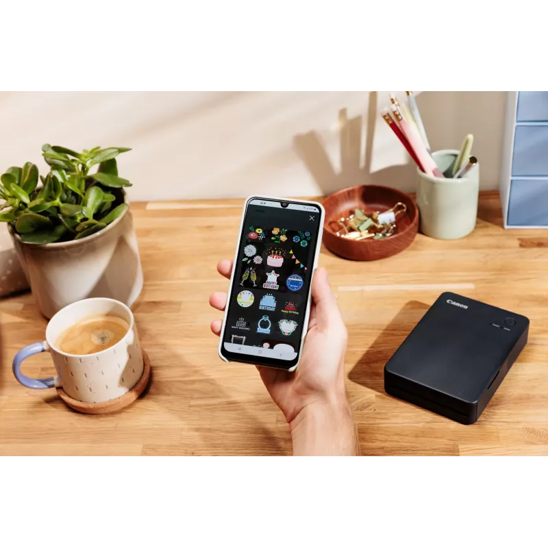 Canon SELPHY QX20 portatīvais foto printeris, termosublimācijas, 287 x 287 DPI, 72 x 85 mm, Wi-Fi, USB-C, tumši pelēks