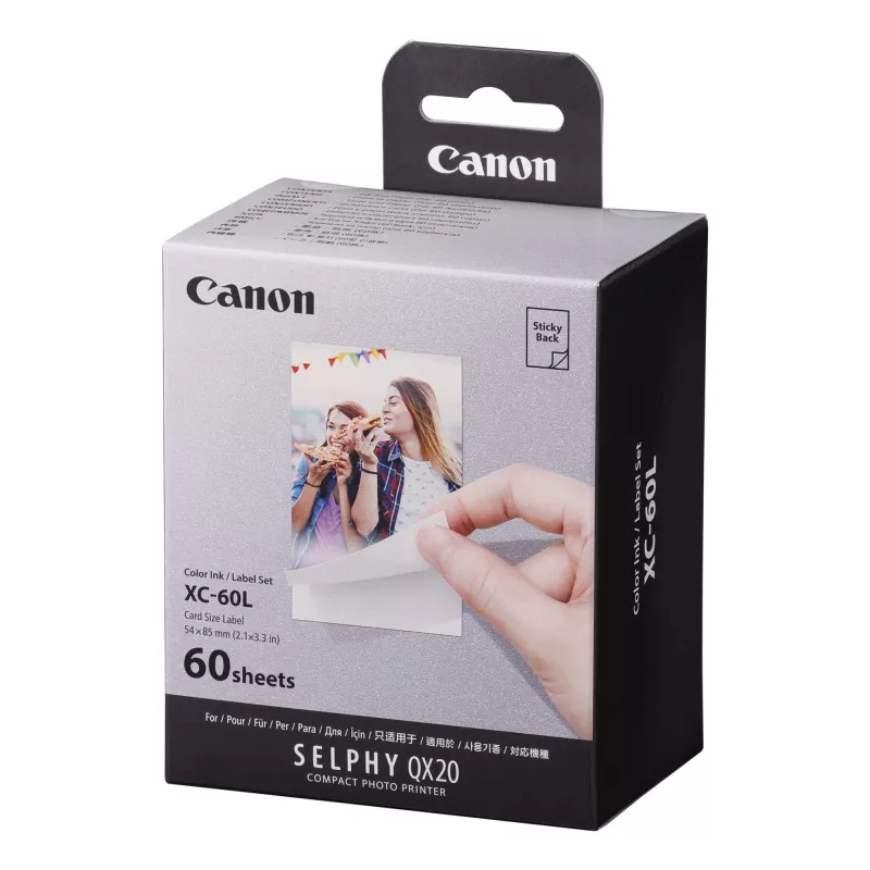 Canon XC-60L papīra komplekts, sublimācijas druka, 5,4x8,5 cm, 60 loksnes