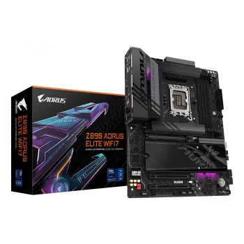 Mātesplate GIGABYTE Z890 AORUS ELITE WIFI7, Intel Z890, LGA 1851, ATX, DDR5, 4x DIMM, 4x M.2, Wi‑Fi 7, 2.5Gb LAN