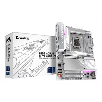 Mātesplate GIGABYTE Z890 AORUS ELITE WIFI7 ICE — Intel Core Ultra (2. sērija), DDR5, PCIe 5.0, Wi-Fi 7