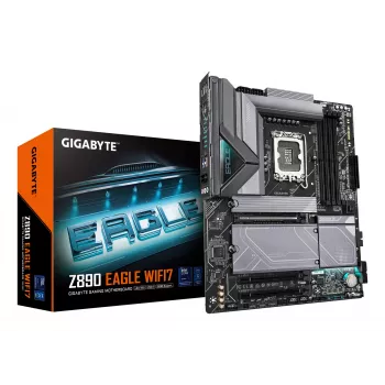 Mātesplate GIGABYTE Z890 EAGLE WIFI7 - Intel Core Ultra (Series 2), DDR5 8800MHz, PCIe 5.0, Wi-Fi 7, 2.5GbE, USB 4