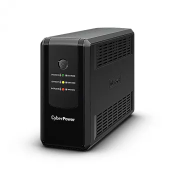 CyberPower UT650EG line-interactive nepārtrauktās barošanas avots (UPS), 650 VA / 360 W, AVR, 3x Schuko, tornveida