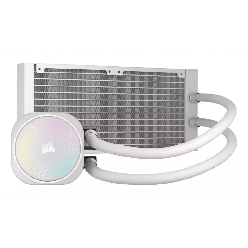 CORSAIR Nautilus 240 Rs ARGB Šķidruma Dzesētājs Procesoram Visapkārt Šķidruma Dzesētājs Balts