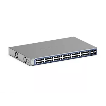 NETGEAR GS748Tv6 pārvaldāmais Gigabit Ethernet slēdzis (48 porti, L2/L3/L4, melns/pelēks)