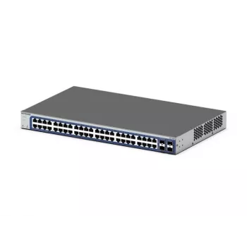 NETGEAR GS748Tv6 pārvaldāmais Gigabit Ethernet slēdzis (48 porti, L2/L3/L4, melns/pelēks)