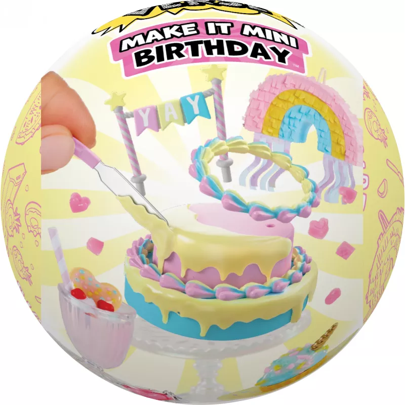 Miniverse Make It Mini Birthday komplekts, 8 gadi, Daudzkrāsains, Plastmasa, Sveķi