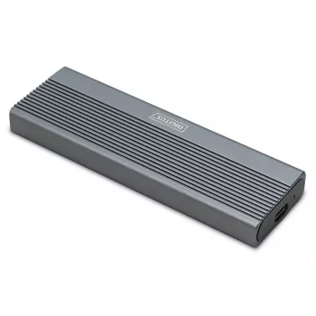 DIGITUS ārējais USB NVMe cietā diska korpuss - 10Gbps USB3.1 Gen2 alumīnijs bezinstrumentu montāža