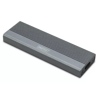 DIGITUS USB ārējais korpuss NVMe + SATA 10Gbps (NVMe) 6 Gbps (SATA) USB 3.1 Gen2 alumīnija bezinstrumentu