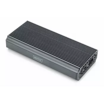Digitus DA-71158 ārējais USB 4.0 M.2 NVMe SSD korpuss, alumīnijs, 40 Gbps, bezinstrumentu montāža