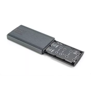 DIGITUS NVMe Clonestation - NVMe 20Gbit/s USB 3.2 Gen2 Alumīnija bezinstrumentu