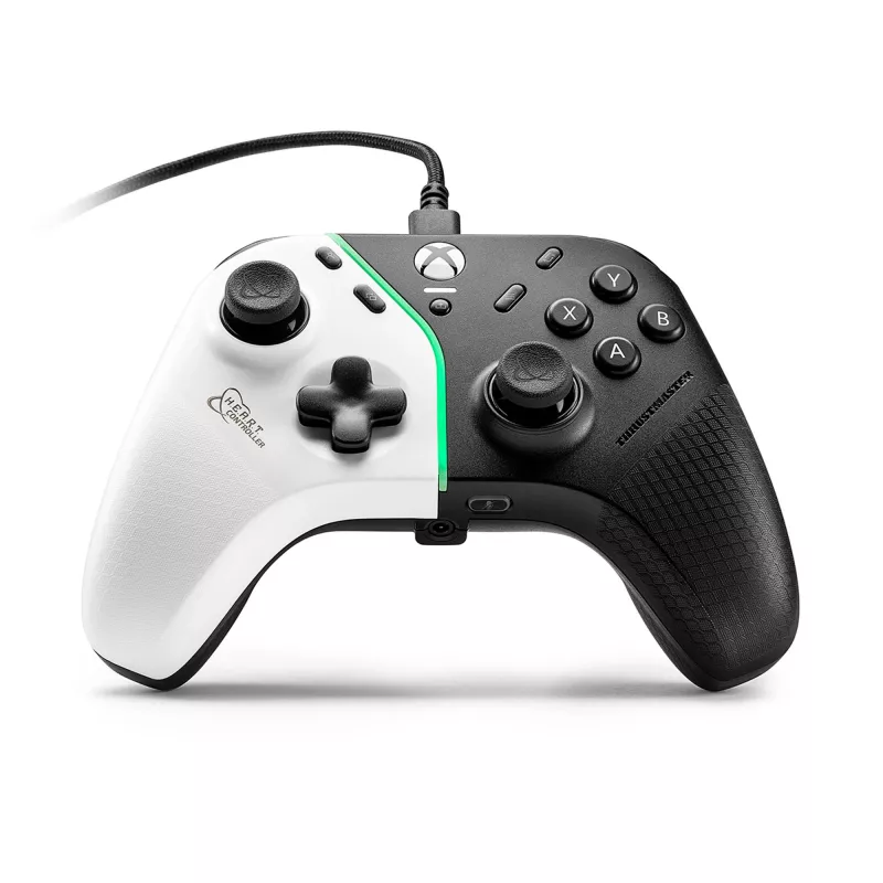 Thrustmaster H.E.A.R.T. Black, White vadu spēļu kontrolieris PC, Xbox One, Xbox One S, Xbox One X
