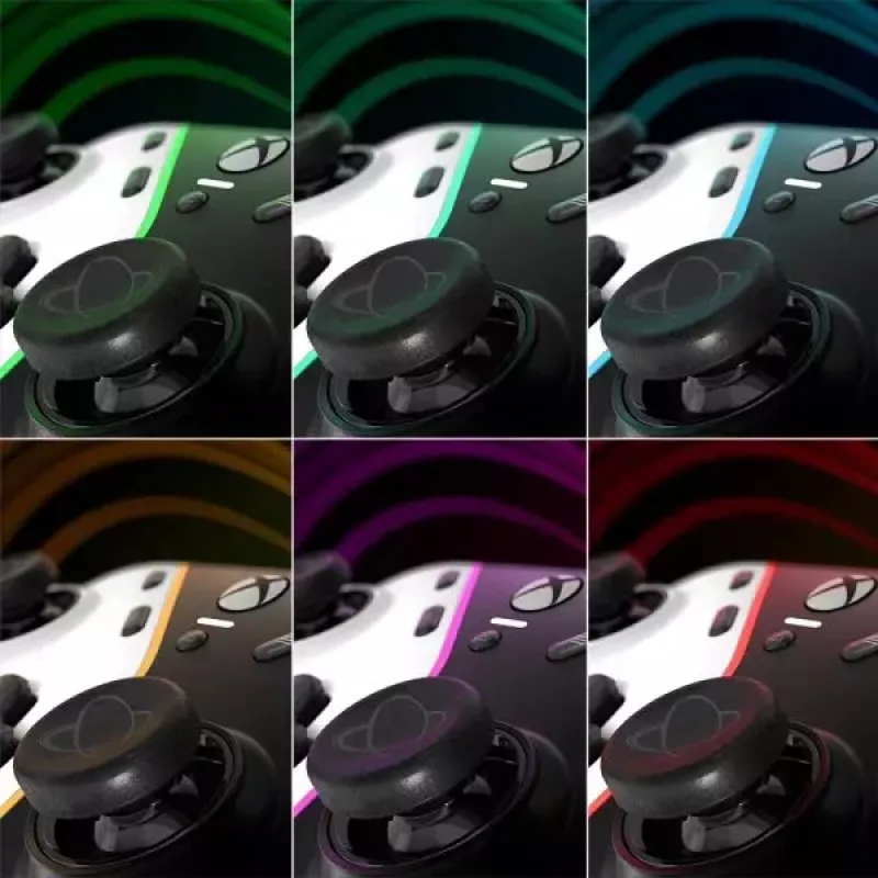 Thrustmaster H.E.A.R.T. Black, White vadu spēļu kontrolieris PC, Xbox One, Xbox One S, Xbox One X