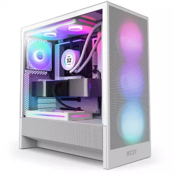 NZXT H7 Flow 2024 RGB Mid Tower korpuss balts