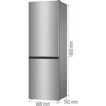 Gorenje NRK61CS2XL4 Brīvstāvošs Ledusskapis 300 L Pelēks