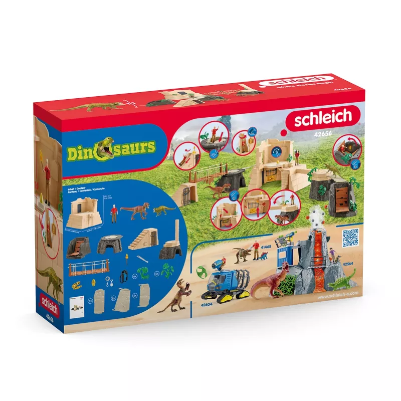 Schleich Conquest of the Dino Temple Mega Set Action/Adventure Daudzkrāsains