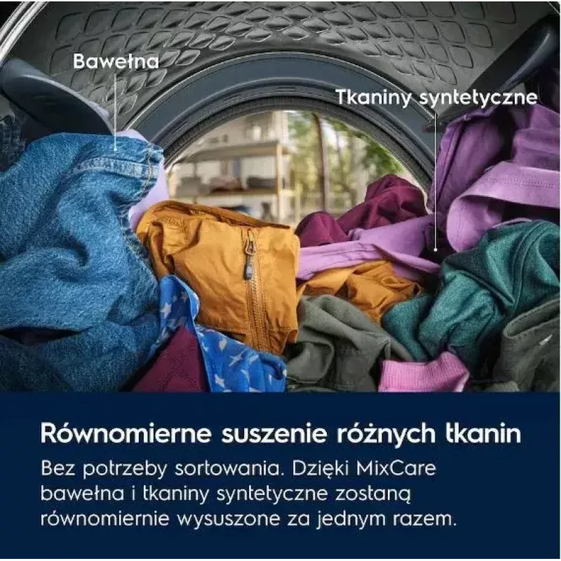 Veļas žāvētājs Electrolux EW7DX385AP, siltumsūknis, 8 kg, A+++, balts, invertora motors, LED