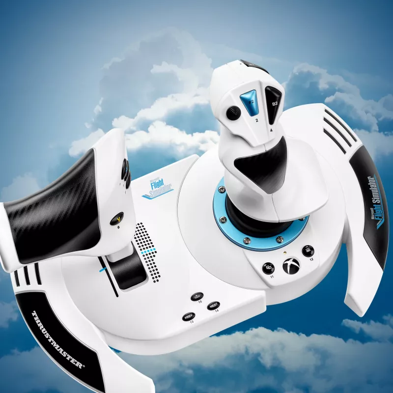 Džoistiks Thrustmaster T.Flight Hotas One Microsoft Flight Simulator Edition USB Melns Balts