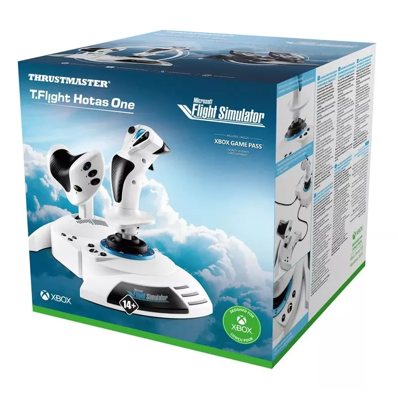 Džoistiks Thrustmaster T.Flight Hotas One Microsoft Flight Simulator Edition USB Melns Balts