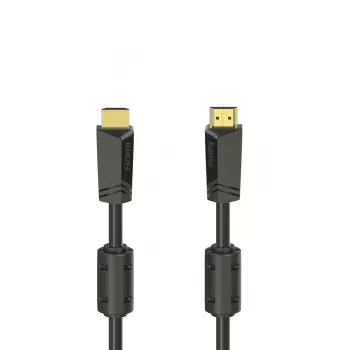 Hama High-speed HDMI kabelis, spraudnis - spraudnis, 4K, Ethernet, apzeltīti kontakti, 10,0 m