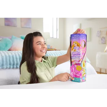 Disney Princess Spin & Reveal Rapunzel modes un aksesuāru komplekts ar 11 pārsteigumiem