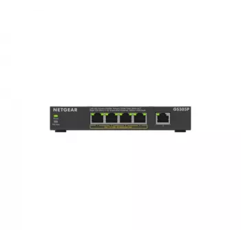 NETGEAR GS305Pv3 Nepārvaldāms Gigabit Ethernet (10/100/1000) PoE slēdzis, melns