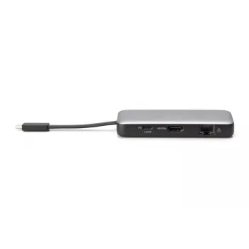 DIGITUS USB-C Ceļojumu Dokstacija, 7 Porti - HDMI / 2x USB-A 3.2 Gen 1 / GbE / SD / MicroSD - 100W USB-C Power Delivery
