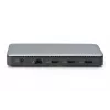 DIGITUS USB-C dokstacija, 11 porti - 2x HDMI / DP / 2x USB-A 3.2 Gen 2 / USB-C 3.2 Gen 2 / GbE / SD / MicroSD / DC-Jack - 150 W maks / 3.5 mm