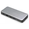 DIGITUS USB-C dokstacija, 11 porti - 2x HDMI / DP / 2x USB-A 3.2 Gen 2 / USB-C 3.2 Gen 2 / GbE / SD / MicroSD / DC-Jack - 150 W maks / 3.5 mm