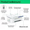 HP DeskJet 4230e Bezvadu Daudzfunkcionāls Krāsu Printeris, Instant Ink; Kopētājs, Skeneris
