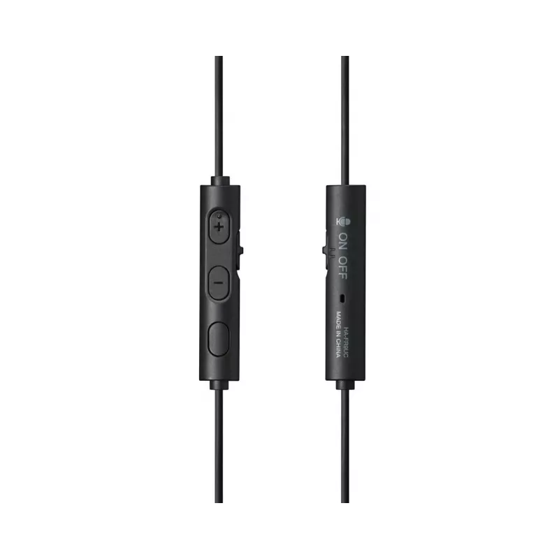 JVC HA-FR9UC vadu austiņas, USB-C, 9,2 mm skaļrunis, mikrofons un pults uz vada, 1,2 m, melnas