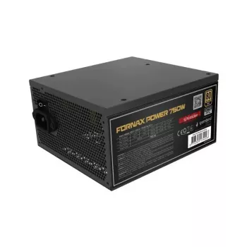 Barošanas bloks GEMBIRD Fornax Power 750W ATX 80 PLUS Gold modulārs 12 cm ventilators EPS 4+4pin PCIe 6+2pin SATA savienotāji