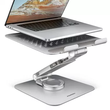 Axagon STND-LR alumīnija statīvs ar 360° rotāciju klēpjdatoriem 10 inch–17,3 inch