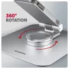 Axagon STND-LR alumīnija statīvs ar 360° rotāciju klēpjdatoriem 10 inch–17,3 inch