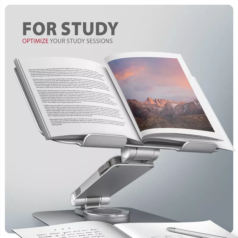 Axagon STND-LR alumīnija statīvs ar 360° rotāciju klēpjdatoriem 10 inch–17,3 inch