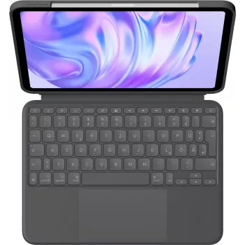 LOGITECH Combo Touch iPad Pro klaviatūras maciņš, Graphite, Qwerty UK