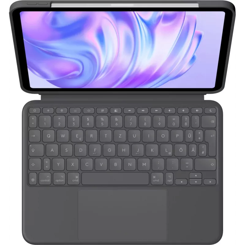 LOGITECH Combo Touch iPad Pro klaviatūras maciņš, Graphite, Qwerty UK