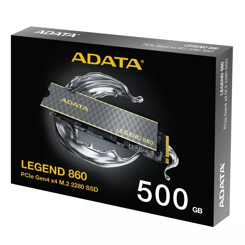 ADATA LEGEND 860 SLEG-860-500GCS iekšējais cietvielu disks 500 GB M.2 PCI Express 4.0 NVMe 3D NAND