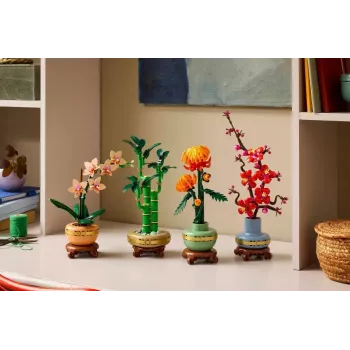 Dekoratīvais LEGO Icons modelis augs — LEGO 10344 Lucky Bamboo Botanical Collection, 325 gabali, 290 mm augstums